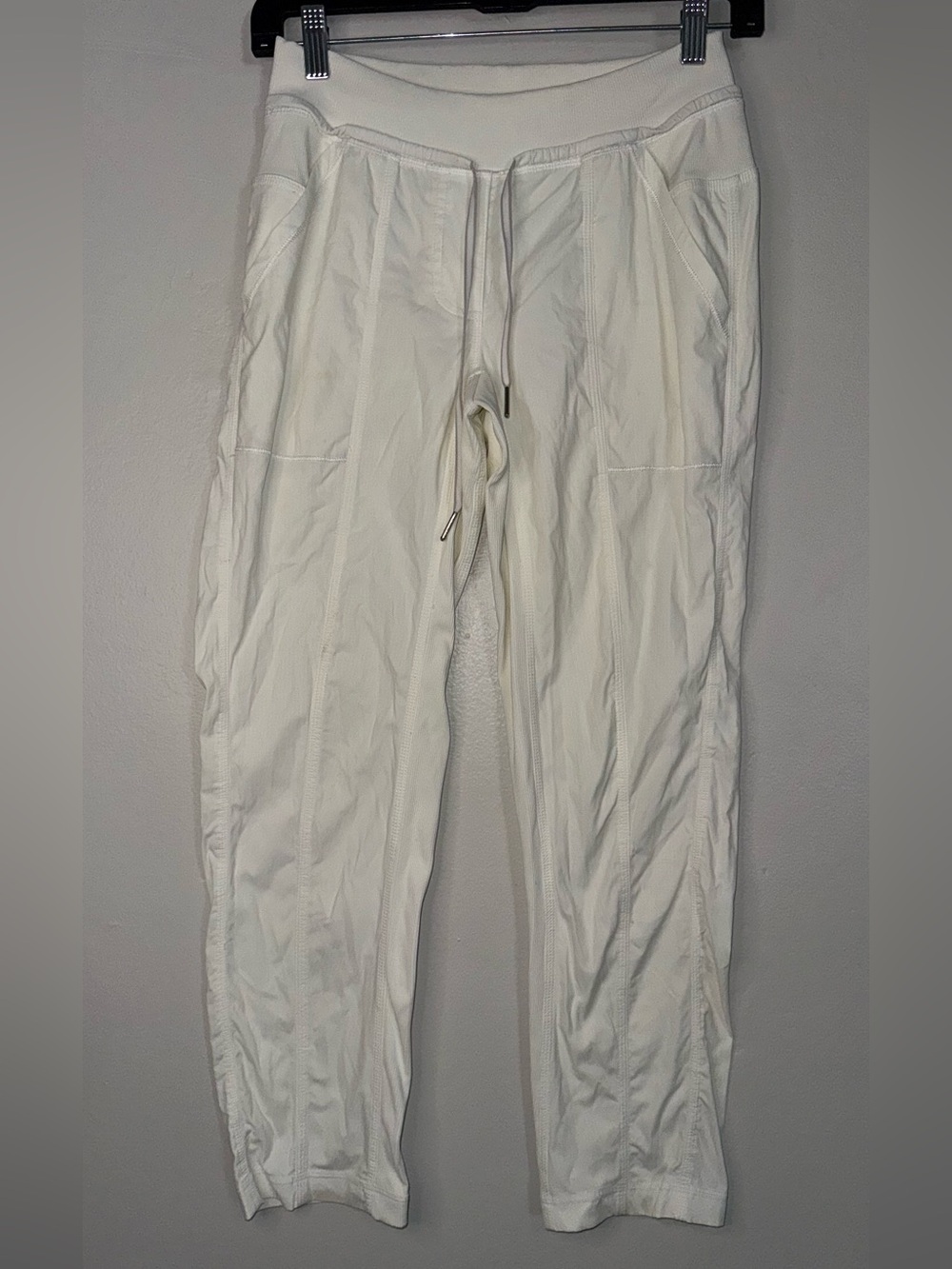 lululemon athletica Cream Drawstring Ankle Pants